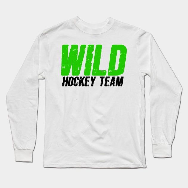 Wild hockey Long Sleeve T-Shirt by Cahya. Id